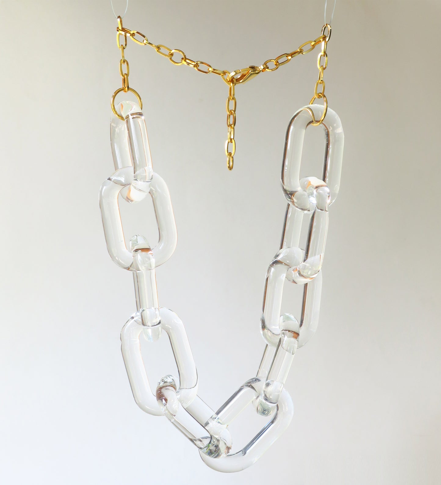 Cadena Chunky de Vidrio