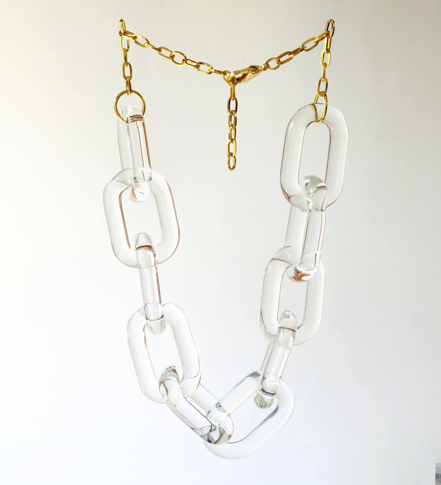 Cadena Chunky de Vidrio