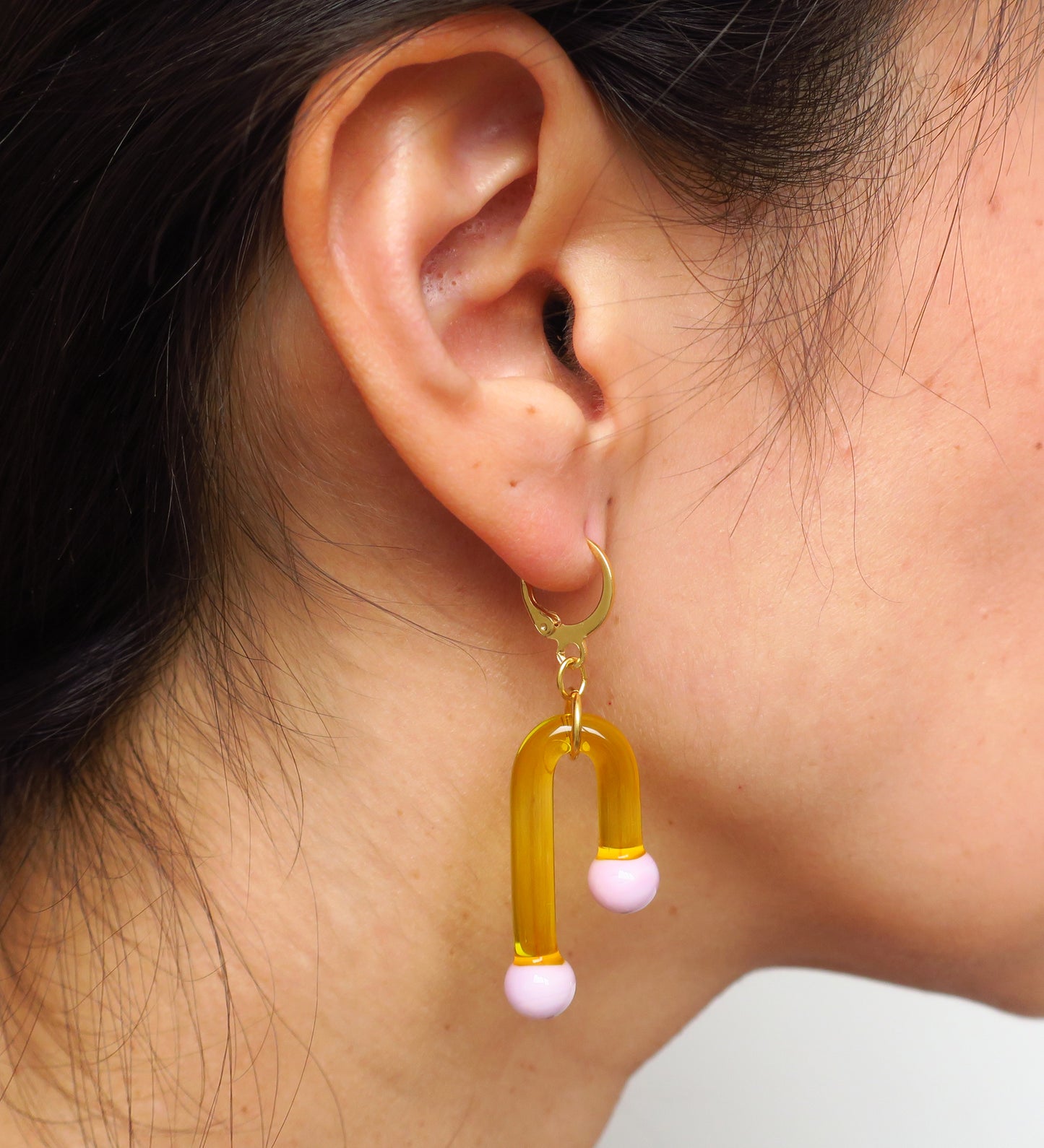 Aretes Caída brillante