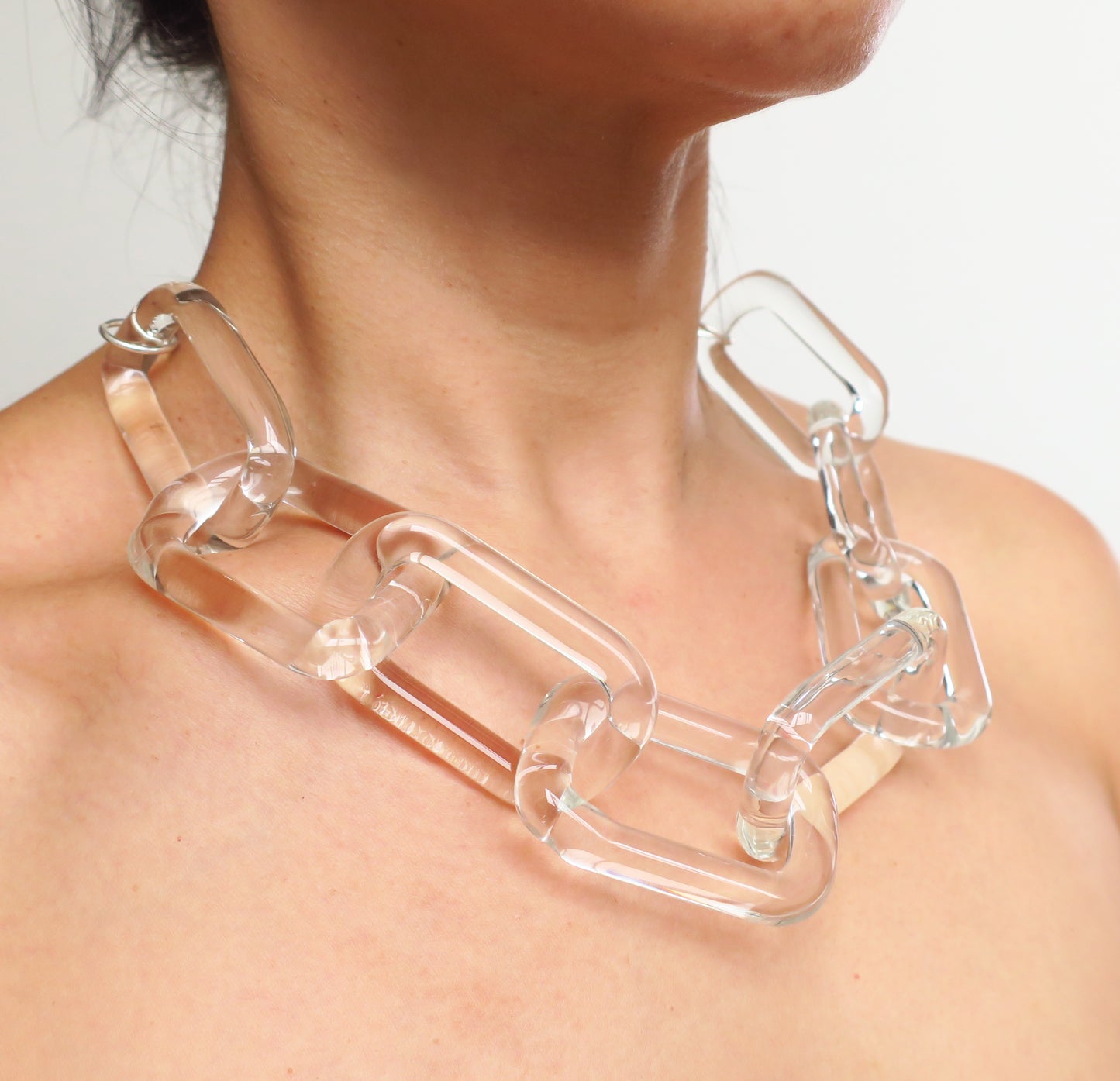 Cadena Chunky de Vidrio