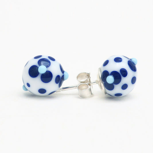 Aretes tipo Talavera de Cristal de Murano